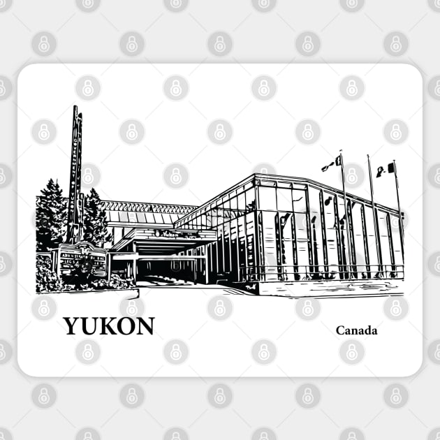 Yukon Canada Sticker by Lakeric